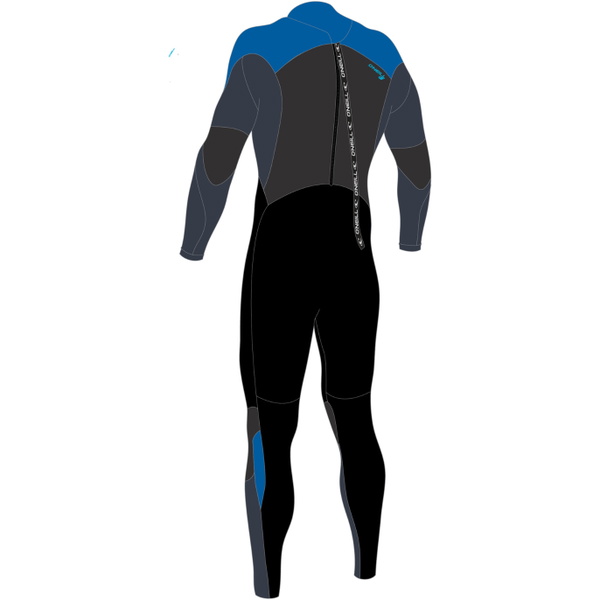 2026 O'Neill Junior Epic 4/3mm Back Zip Wetsuit 4216B - Black / Slate / Baliblu